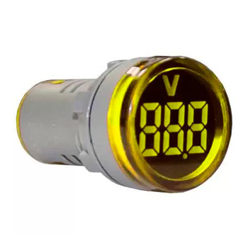 Индикатор значения напряжения AD22-RV желтый Энергия - Электрика, НВА - Устройства управления и сигнализации - Сигнальная аппаратура - Магазин сварочных аппаратов, сварочных инверторов, мотопомп, двигателей для мотоблоков ПроЭлектроТок